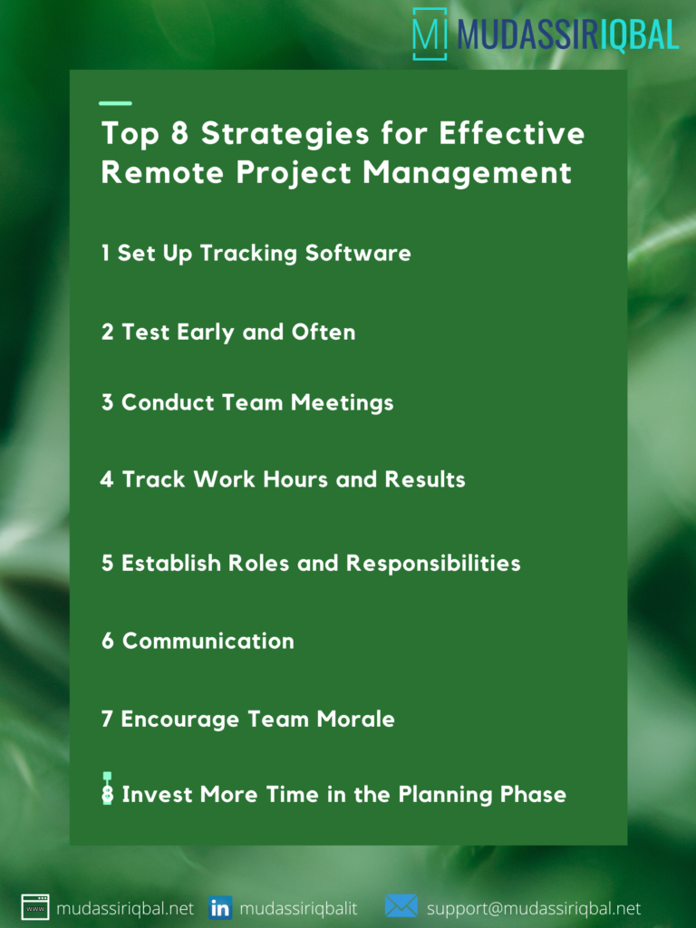 Top 8 Strategies for Effective Remote Project Management