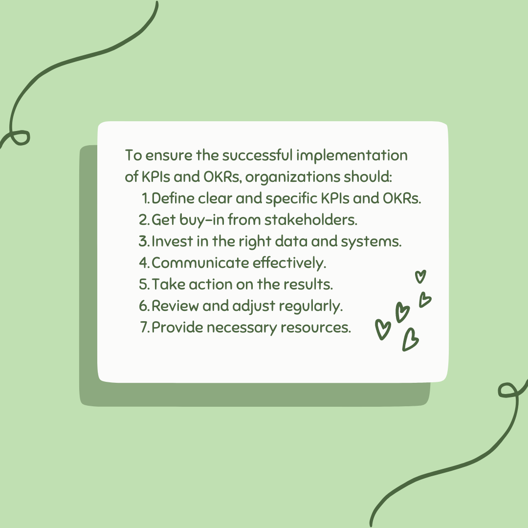 Kpis key performance indicators and okrs objectives and key results